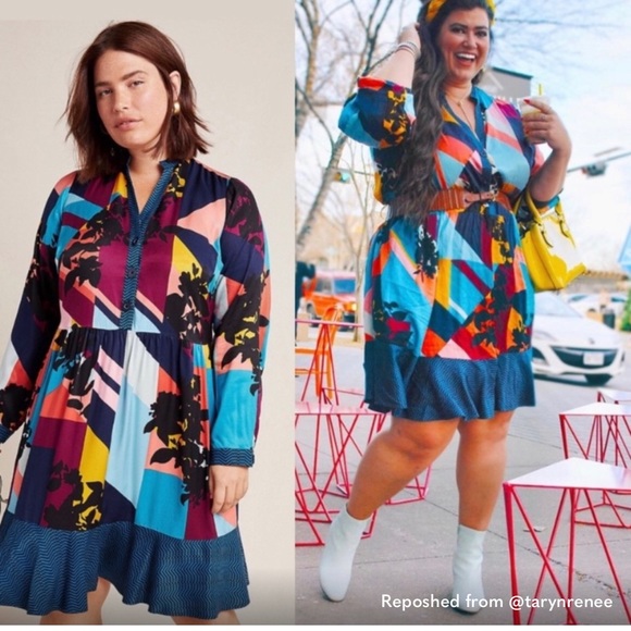 EUC Anthropologie Maeve Patchwork Dress - Picture 2 of 11